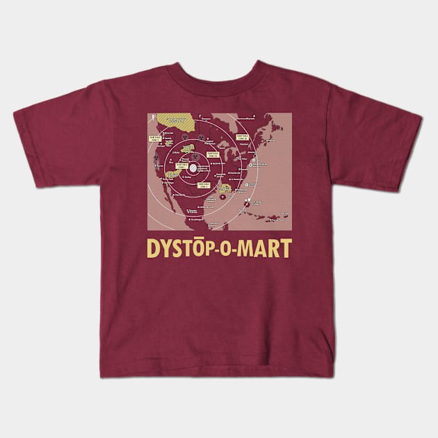 Habitable Zone Franchise Map by Dystopomart Kids T-Shirt by DYSTOP-O-MART